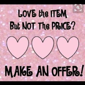 Reasonable offers accepted! Bundles get discount!